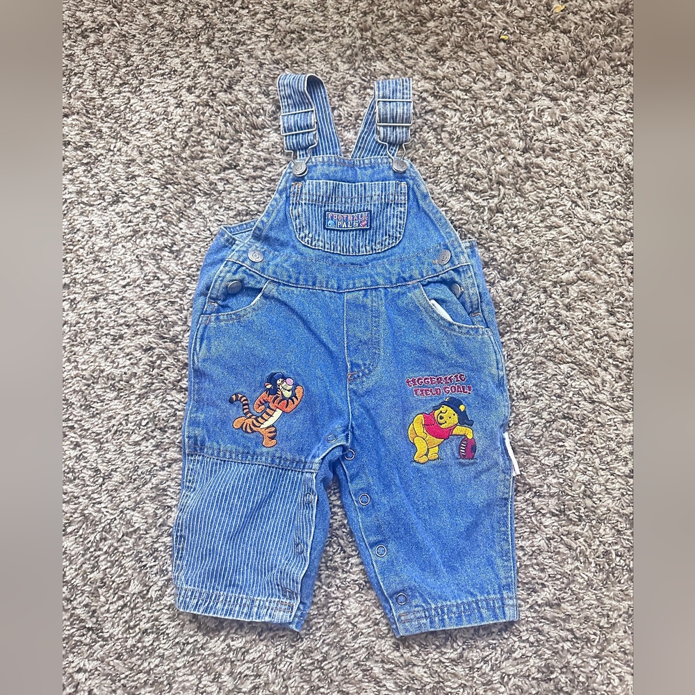 Kids Blue Overalls with Tigger and Pooh